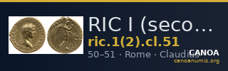 RIC I (second edition) Claudius 51 — CANOA