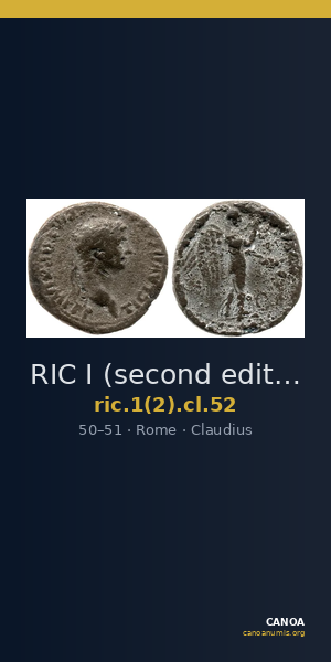 RIC I (second edition) Claudius 52 — CANOA