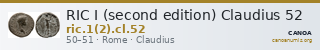 RIC I (second edition) Claudius 52 — CANOA