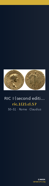 RIC I (second edition) Claudius 57 — CANOA