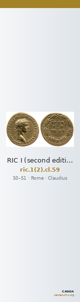 RIC I (second edition) Claudius 59 — CANOA