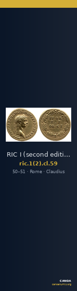 RIC I (second edition) Claudius 59 — CANOA
