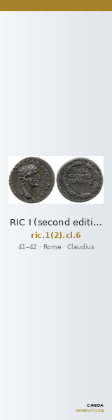 RIC I (second edition) Claudius 6 — CANOA