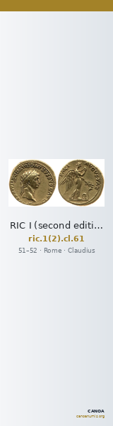 RIC I (second edition) Claudius 61 — CANOA