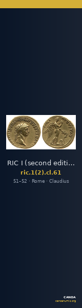 RIC I (second edition) Claudius 61 — CANOA