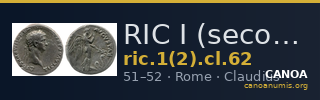 RIC I (second edition) Claudius 62 — CANOA