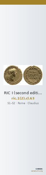 RIC I (second edition) Claudius 63 — CANOA