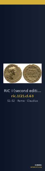 RIC I (second edition) Claudius 63 — CANOA