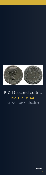 RIC I (second edition) Claudius 64 — CANOA