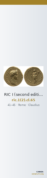 RIC I (second edition) Claudius 65 — CANOA