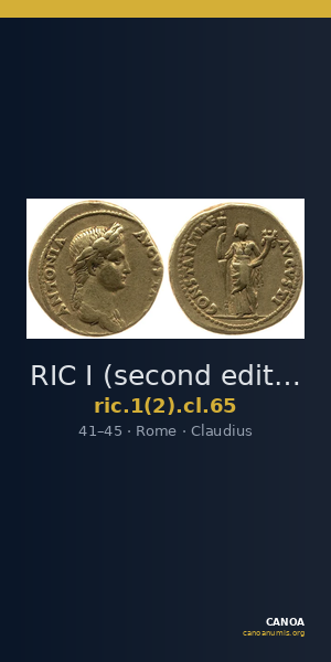 RIC I (second edition) Claudius 65 — CANOA