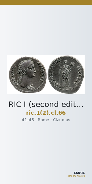 RIC I (second edition) Claudius 66 — CANOA