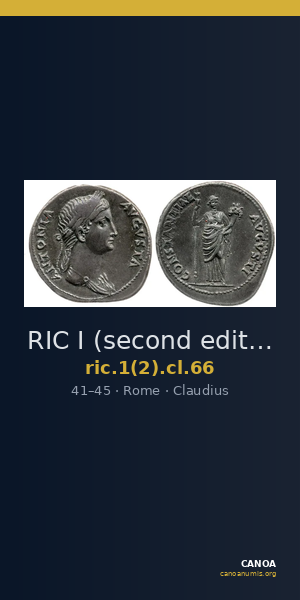 RIC I (second edition) Claudius 66 — CANOA