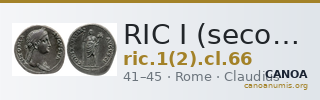 RIC I (second edition) Claudius 66 — CANOA