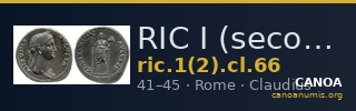 RIC I (second edition) Claudius 66 — CANOA