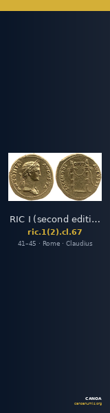 RIC I (second edition) Claudius 67 — CANOA