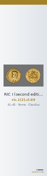 RIC I (second edition) Claudius 69 — CANOA