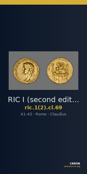 RIC I (second edition) Claudius 69 — CANOA