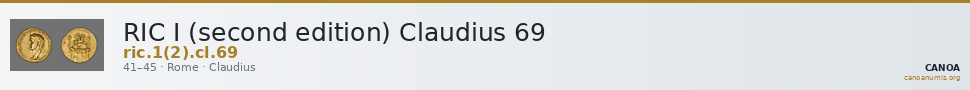 RIC I (second edition) Claudius 69 — CANOA
