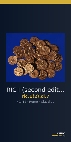 RIC I (second edition) Claudius 7 — CANOA