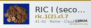 RIC I (second edition) Claudius 7 — CANOA