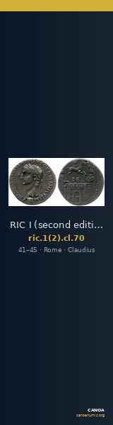 RIC I (second edition) Claudius 70 — CANOA