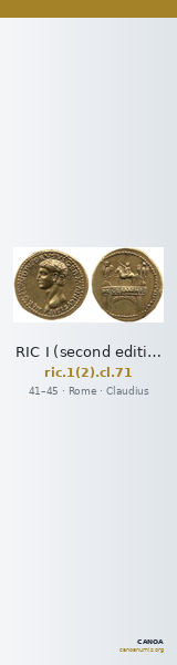 RIC I (second edition) Claudius 71 — CANOA