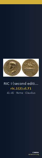 RIC I (second edition) Claudius 71 — CANOA
