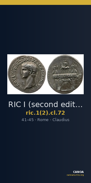 RIC I (second edition) Claudius 72 — CANOA