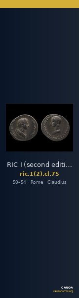RIC I (second edition) Claudius 75 — CANOA