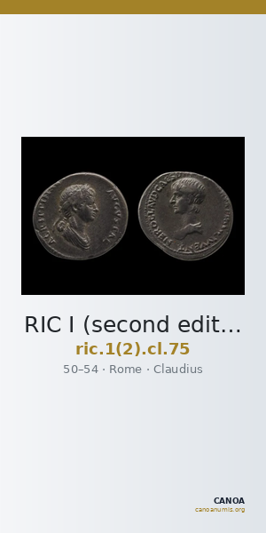 RIC I (second edition) Claudius 75 — CANOA