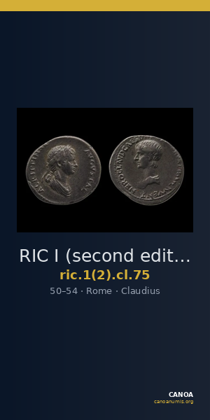 RIC I (second edition) Claudius 75 — CANOA
