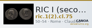 RIC I (second edition) Claudius 75 — CANOA