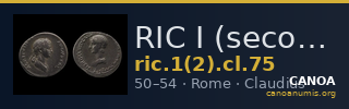 RIC I (second edition) Claudius 75 — CANOA