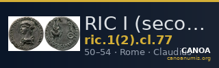 RIC I (second edition) Claudius 77 — CANOA