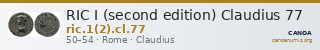 RIC I (second edition) Claudius 77 — CANOA