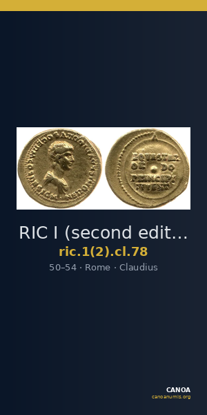 RIC I (second edition) Claudius 78 — CANOA
