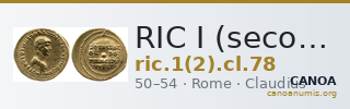 RIC I (second edition) Claudius 78 — CANOA
