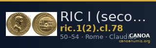 RIC I (second edition) Claudius 78 — CANOA