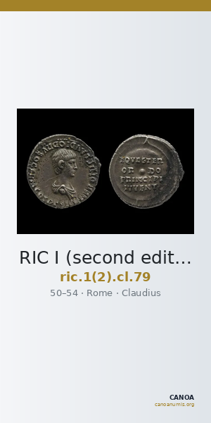 RIC I (second edition) Claudius 79 — CANOA