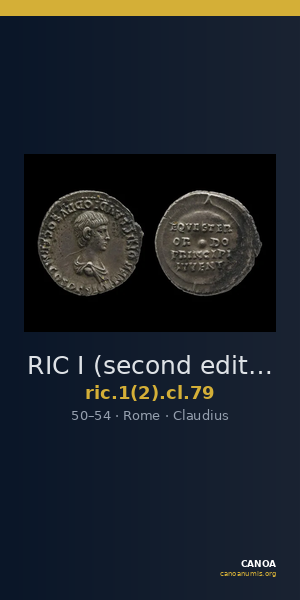 RIC I (second edition) Claudius 79 — CANOA
