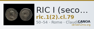 RIC I (second edition) Claudius 79 — CANOA