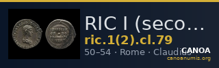 RIC I (second edition) Claudius 79 — CANOA