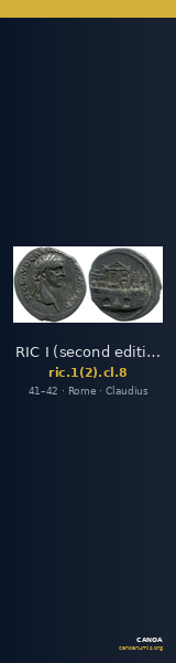 RIC I (second edition) Claudius 8 — CANOA