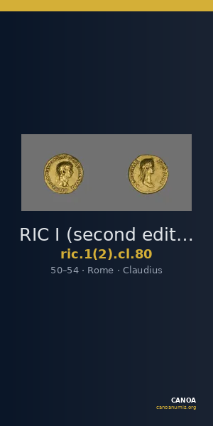 RIC I (second edition) Claudius 80 — CANOA