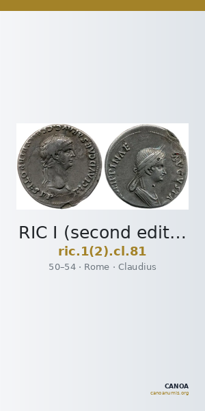 RIC I (second edition) Claudius 81 — CANOA
