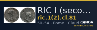 RIC I (second edition) Claudius 81 — CANOA