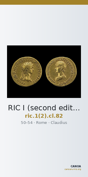 RIC I (second edition) Claudius 82 — CANOA