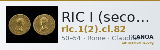 RIC I (second edition) Claudius 82 — CANOA