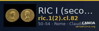 RIC I (second edition) Claudius 82 — CANOA